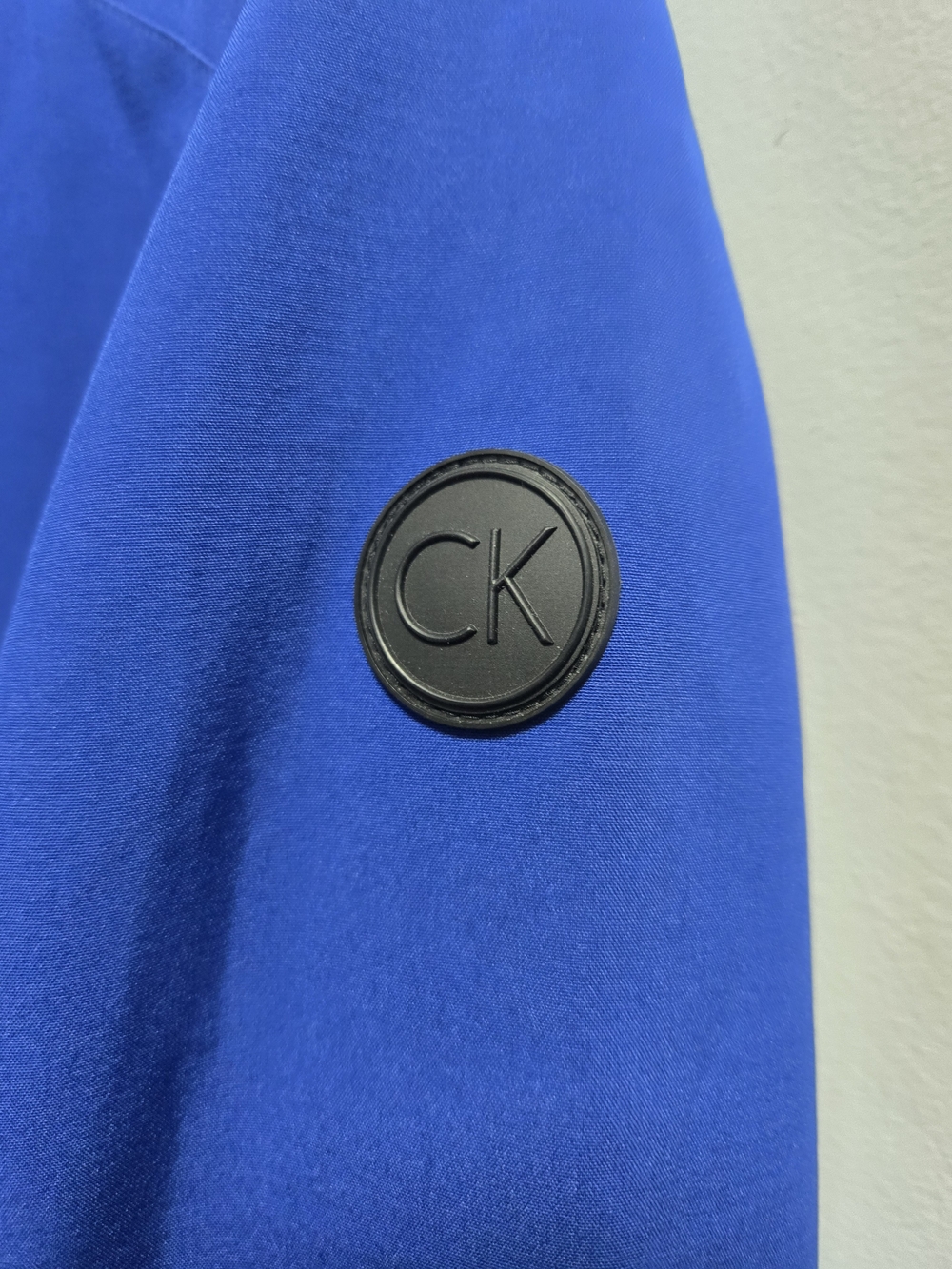 Calvin Klein Blue Zip-Up Hooded Coat - Picture 5 of 8